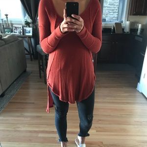 Free People Long Sleeve Thermal T